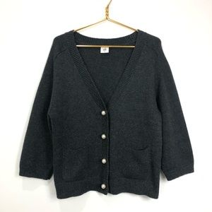 CAbi Cultured Cardigan with Pearl Buttons